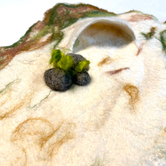 Wet Felted Beach Scene Play Mat