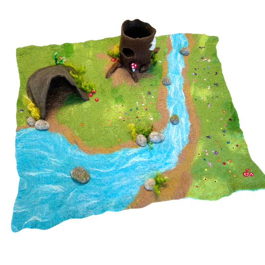 Riverbank Felted Play Mat