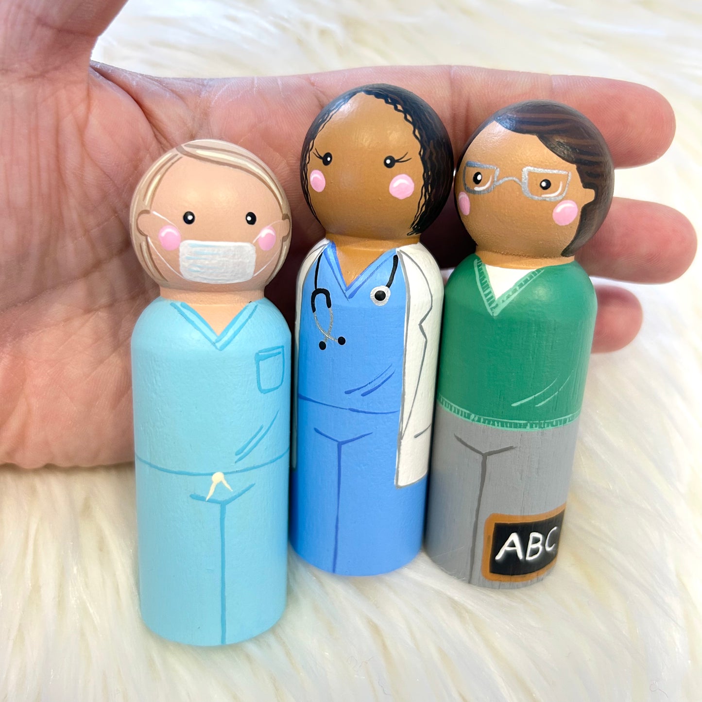 Personalized Occupation Peg Doll