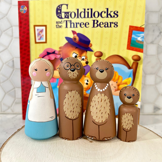 Goldilocks and the Three Bears Story Peg Set