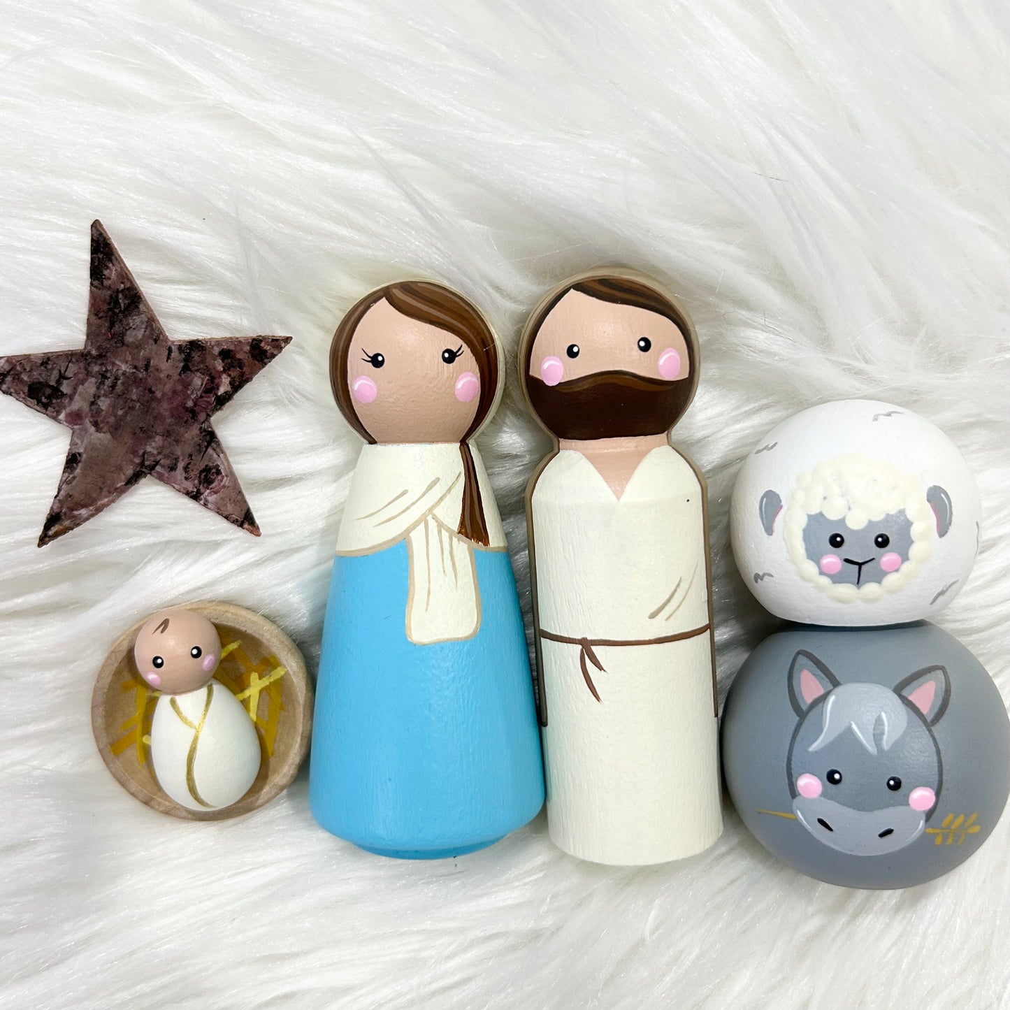 “Away in a Manger” Nativity Set