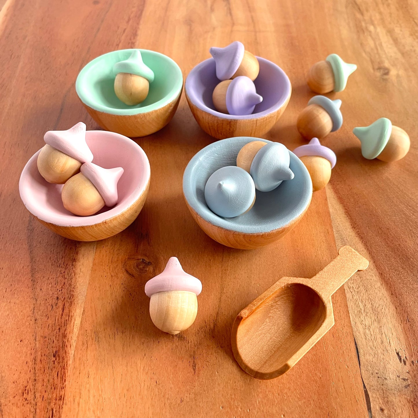 Acorn Sorting Set - Pastel