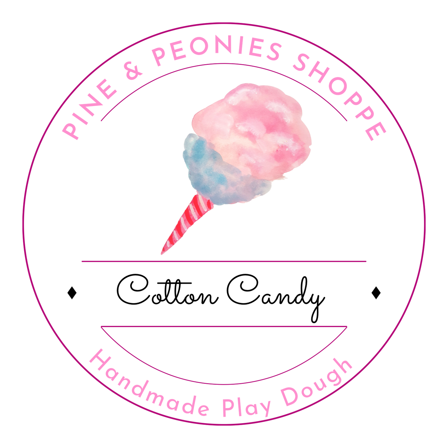 Handmade Play Dough - Cotton Candy