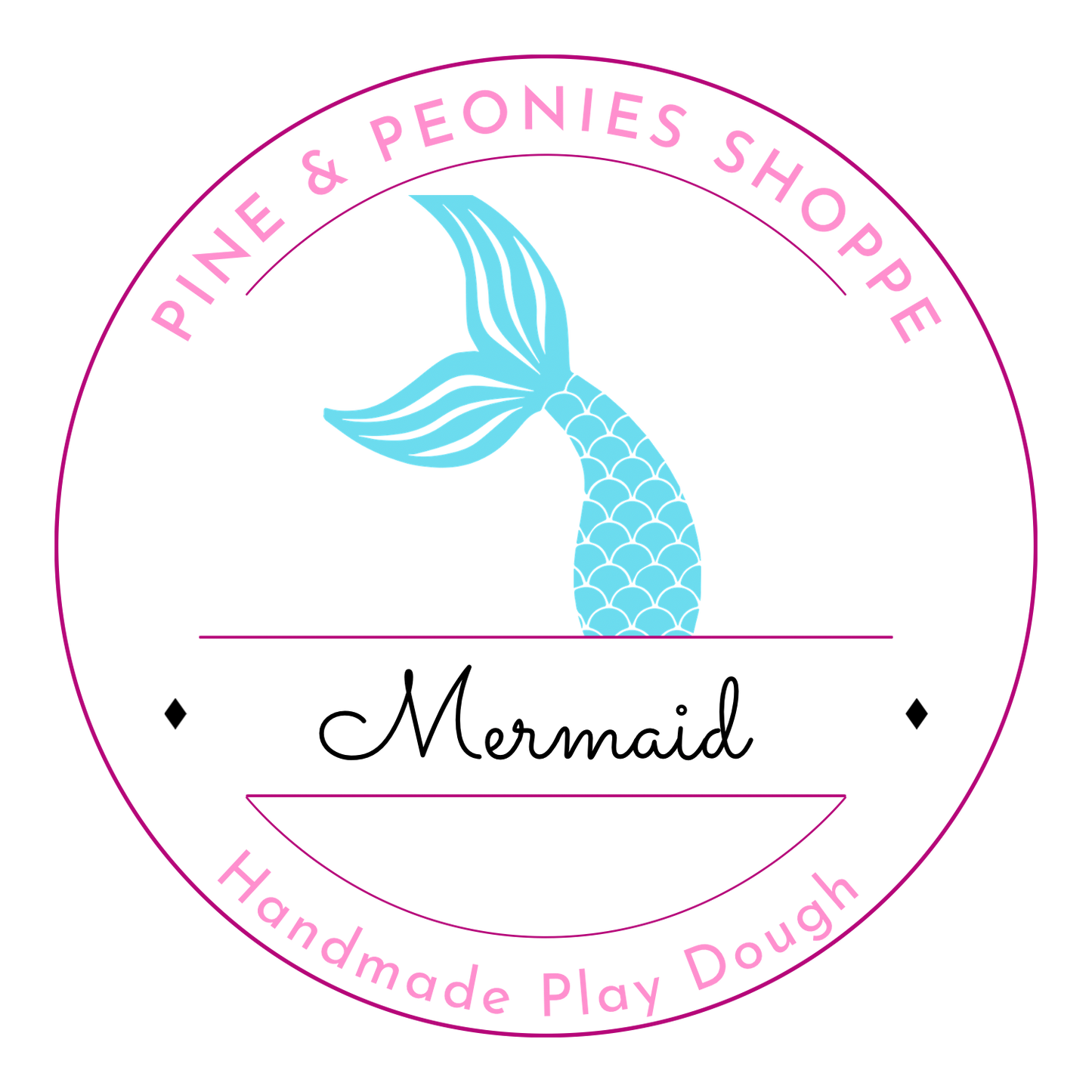 Handmade Play Dough - Mermaid