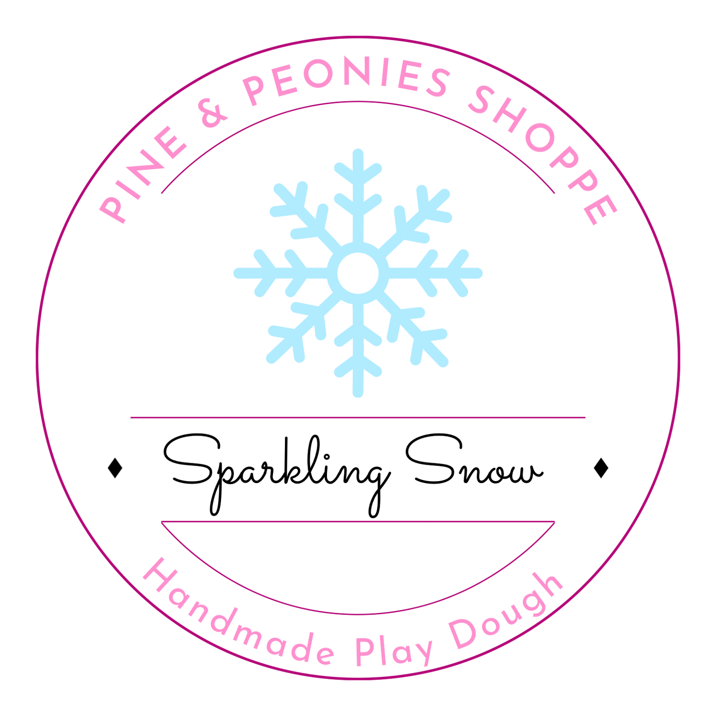 Handmade Play Dough - Sparkling Snow