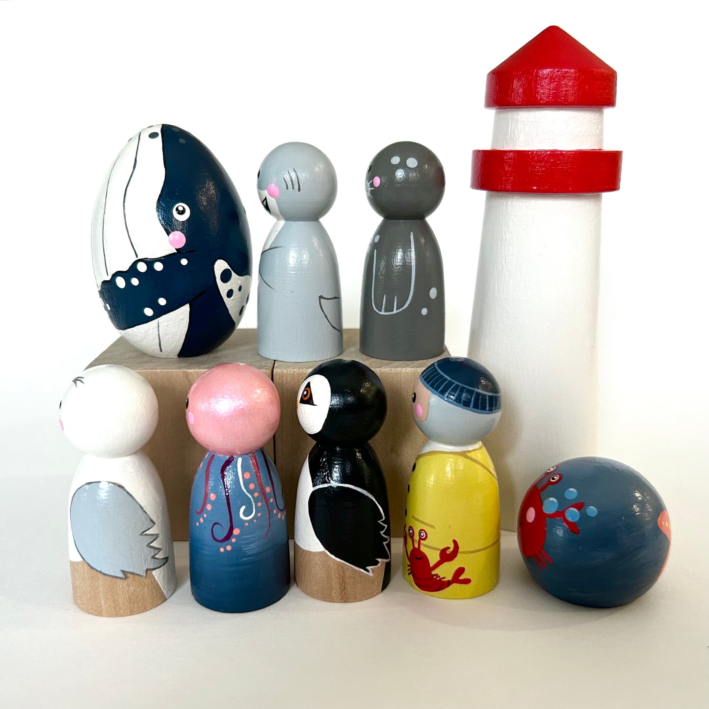 Maritime 9-Piece Peg Set