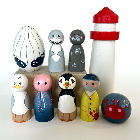 Maritime 9-Piece Peg Set