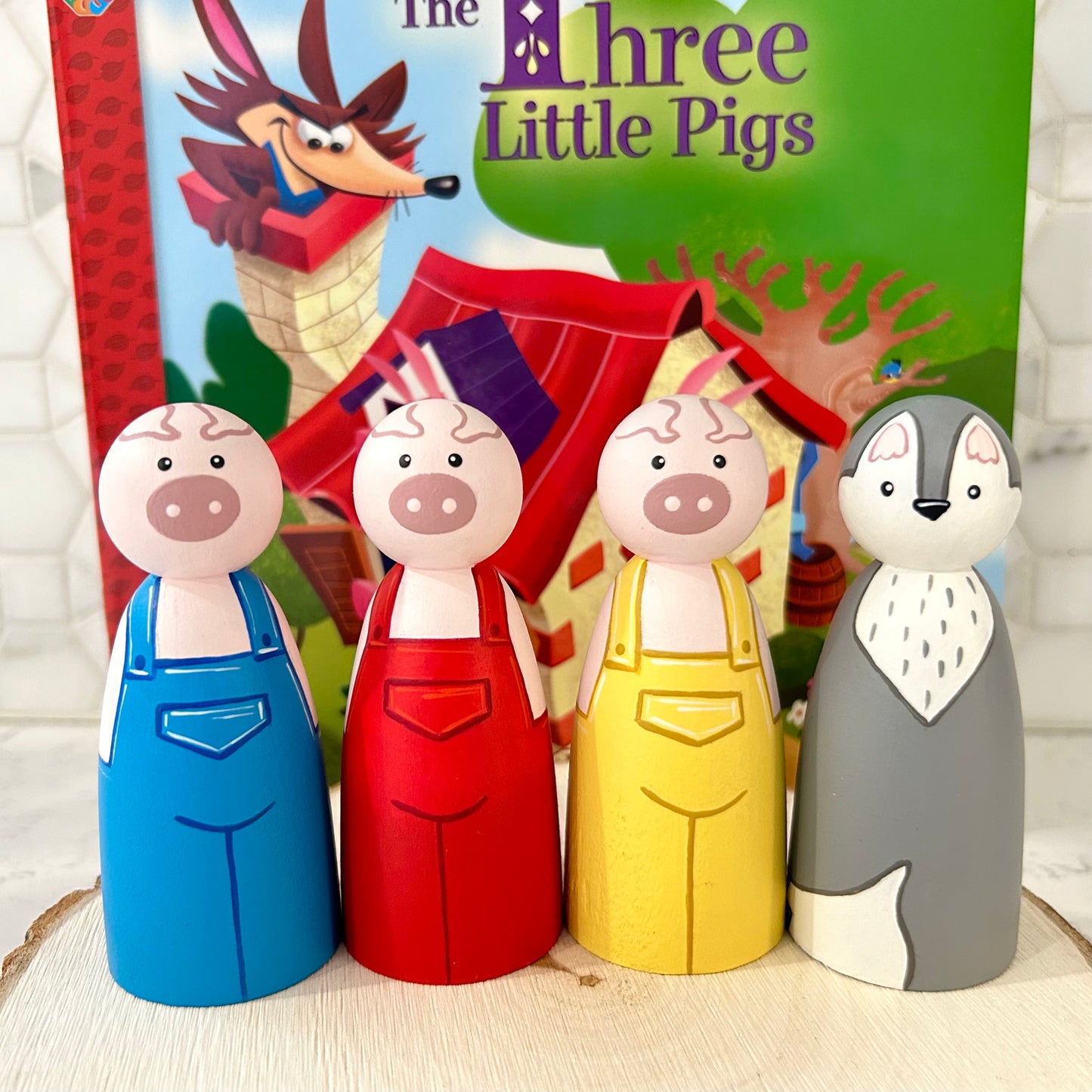 The Three Little Pigs Story Peg Set