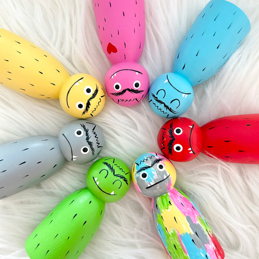 Colour Monster Story Peg Set