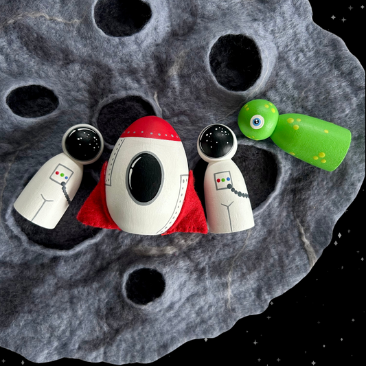Space Explorer Friends + Moon Play Mat