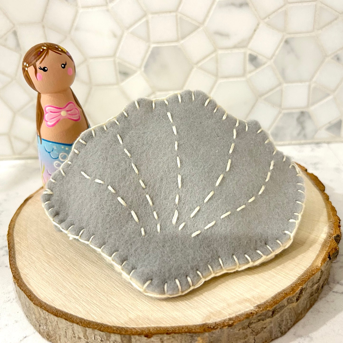 Mermaid in Clamshell Bed