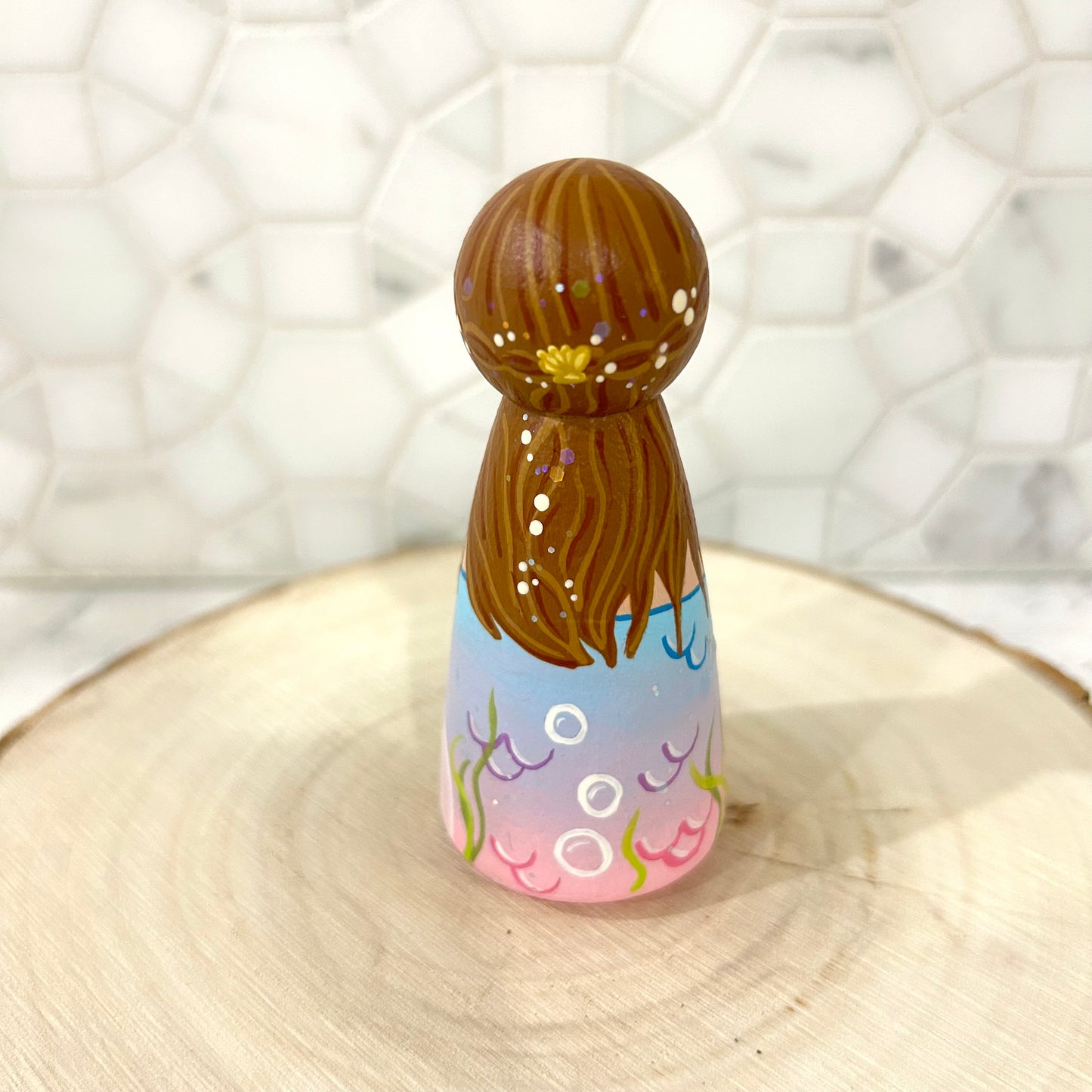 Mermaid in Clamshell Bed