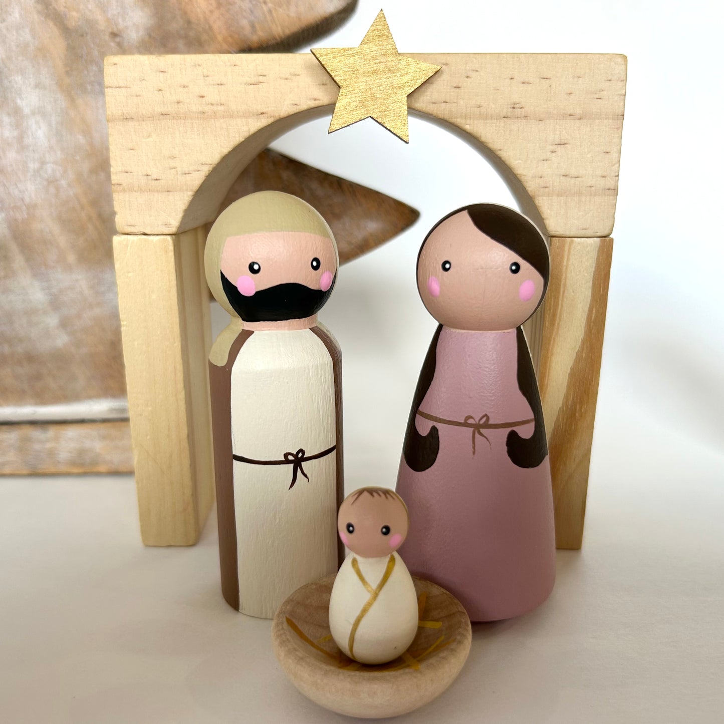 Nativity Set - Rose Gold