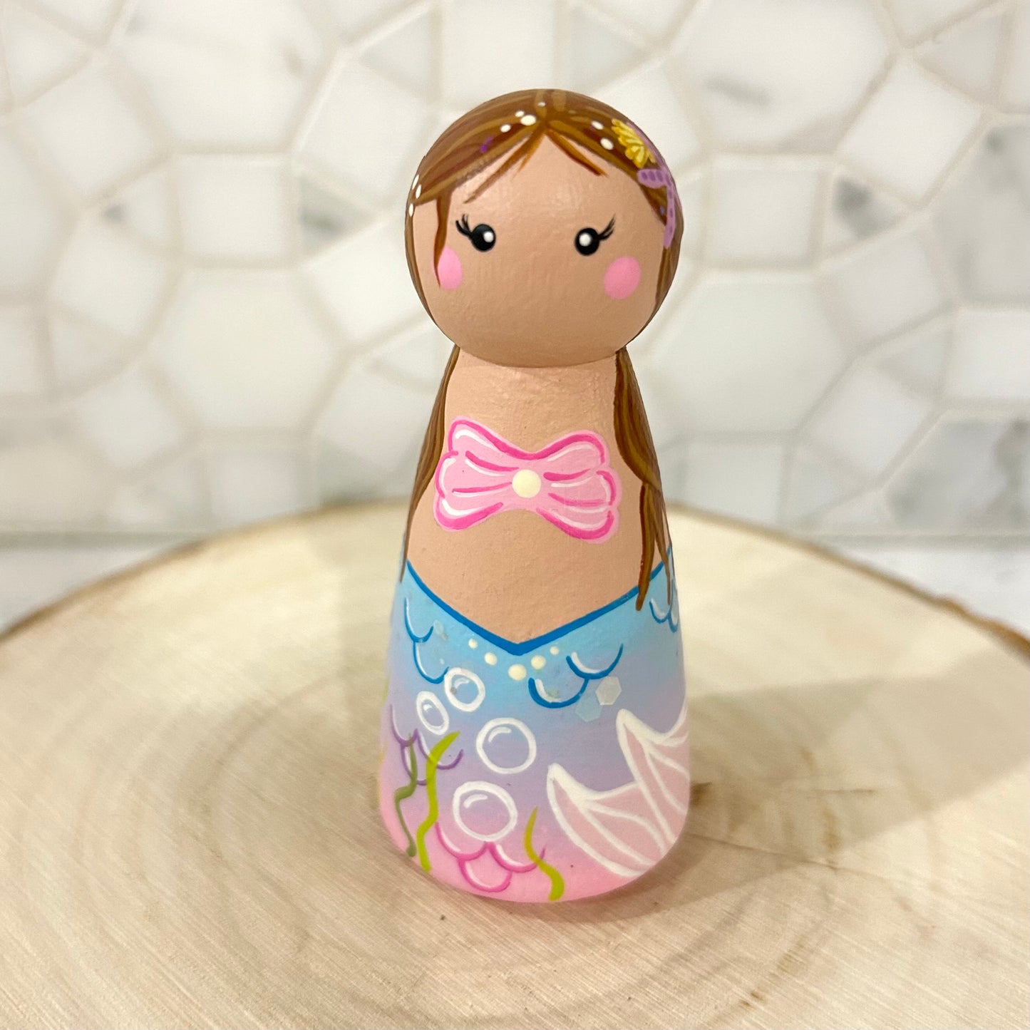 Mermaid in Clamshell Bed