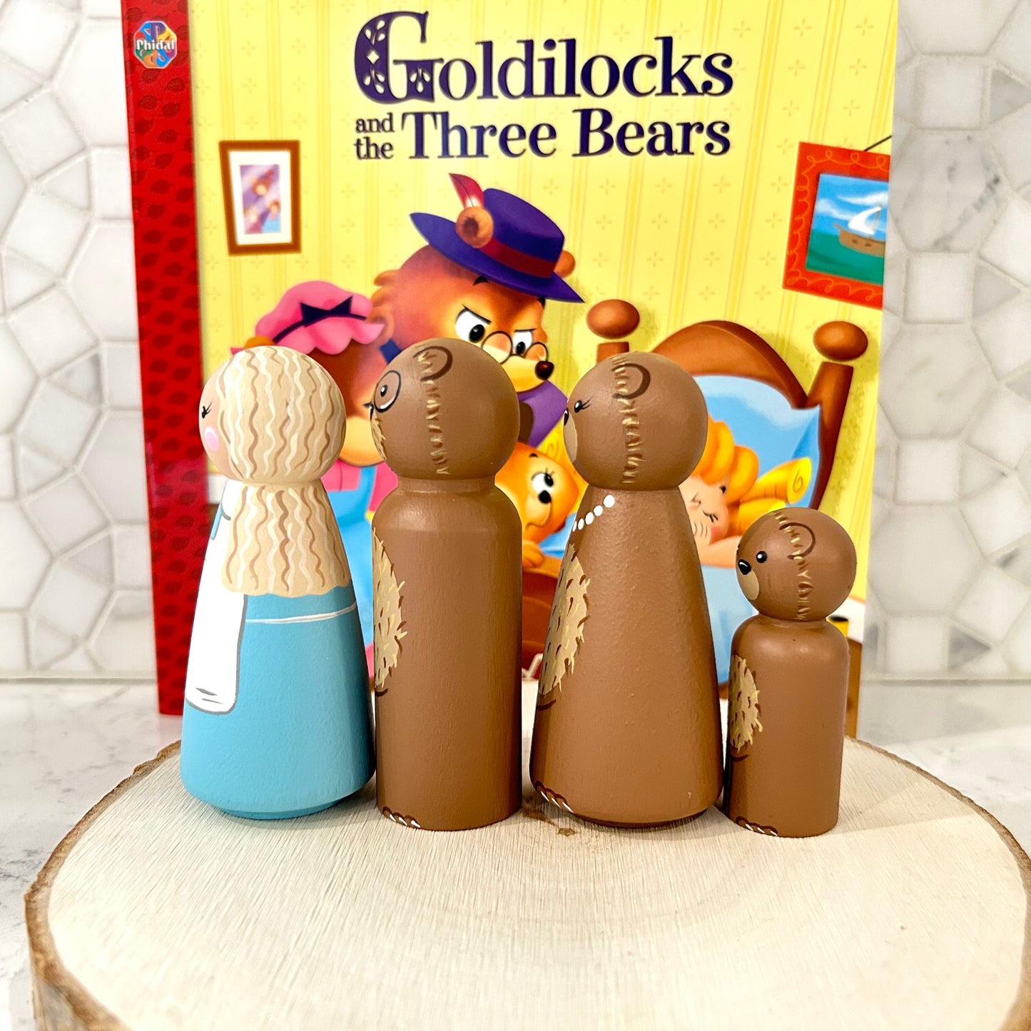 Goldilocks and the Three Bears Story Peg Set