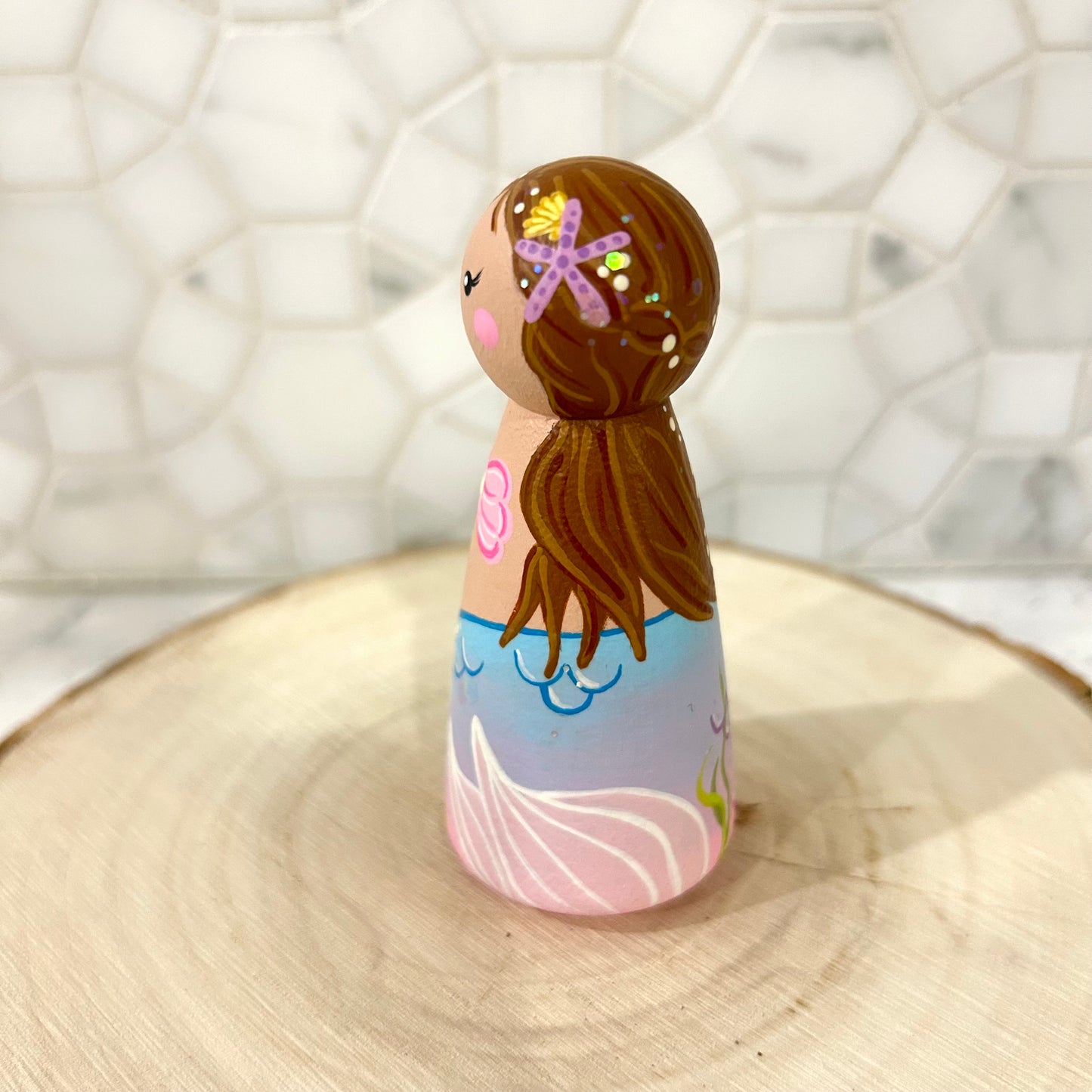 Mermaid in Clamshell Bed