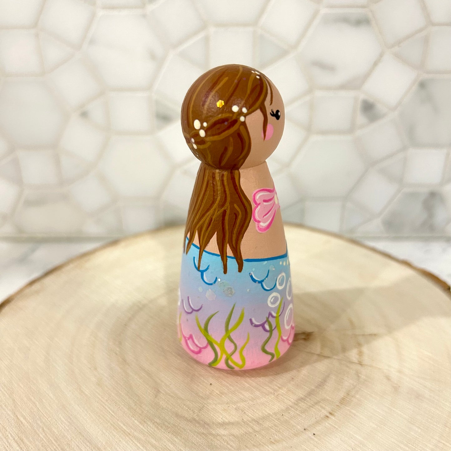 Mermaid in Clamshell Bed