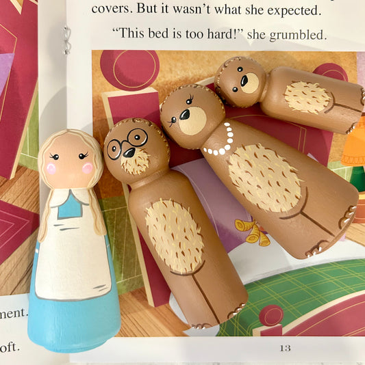 Goldilocks and the Three Bears Story Peg Set