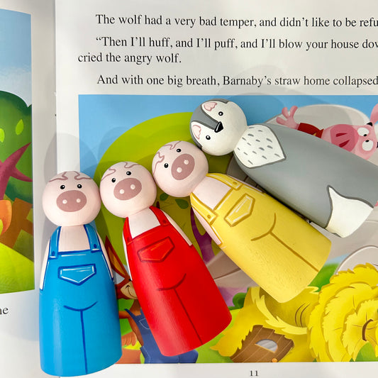 The Three Little Pigs Story Peg Set