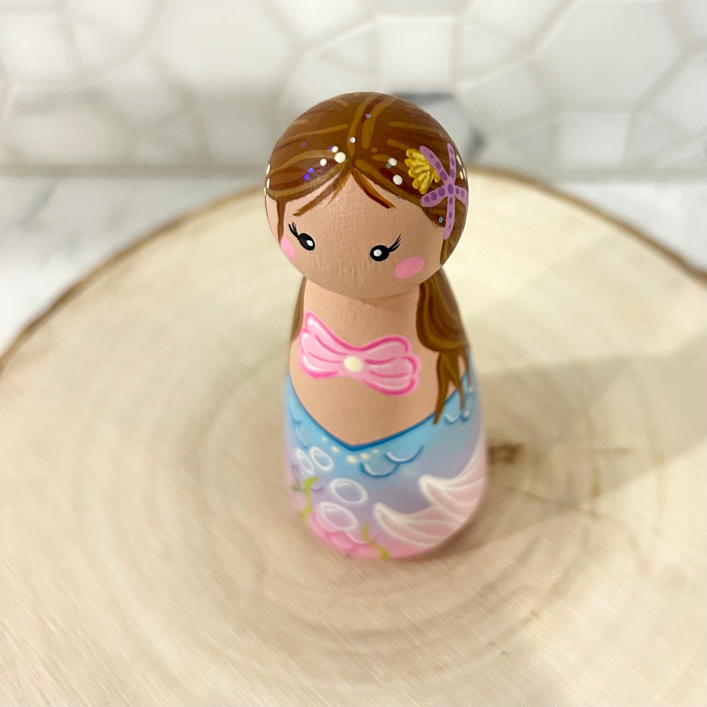 Mermaid in Clamshell Bed