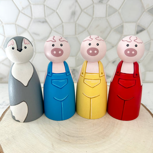 The Three Little Pigs Story Peg Set