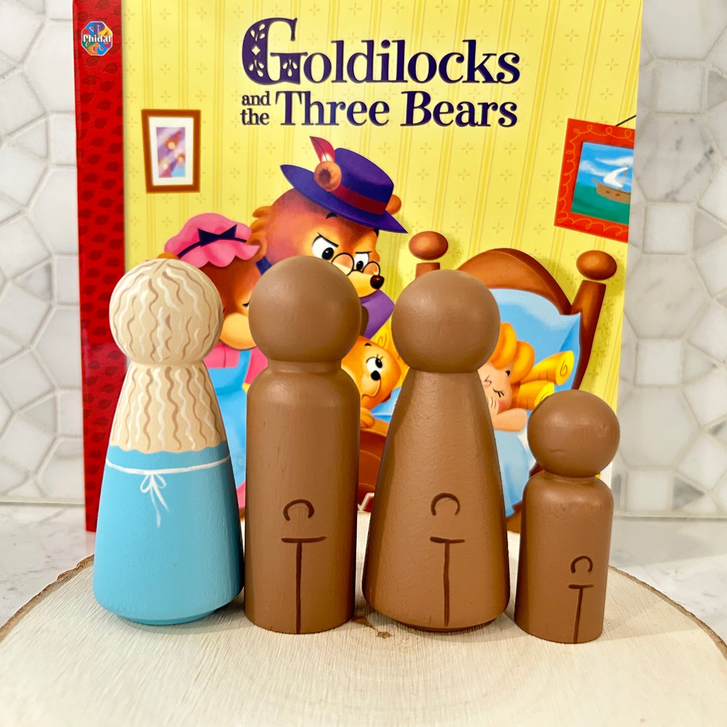 Goldilocks and the Three Bears Story Peg Set