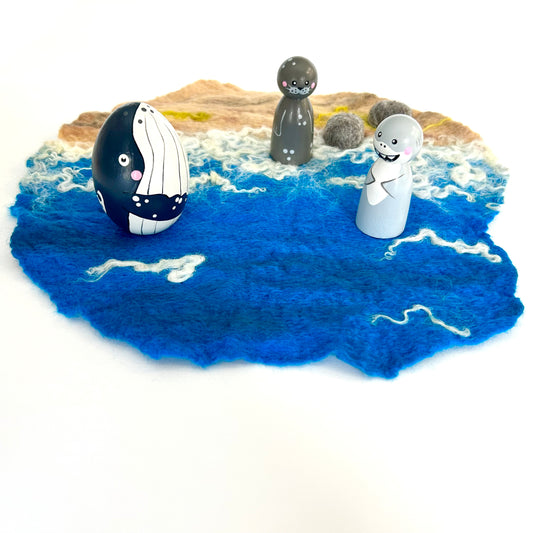 Mini Ocean Play Mat + Ocean Friends