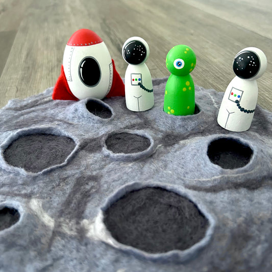 Space Explorer Friends + Moon Play Mat