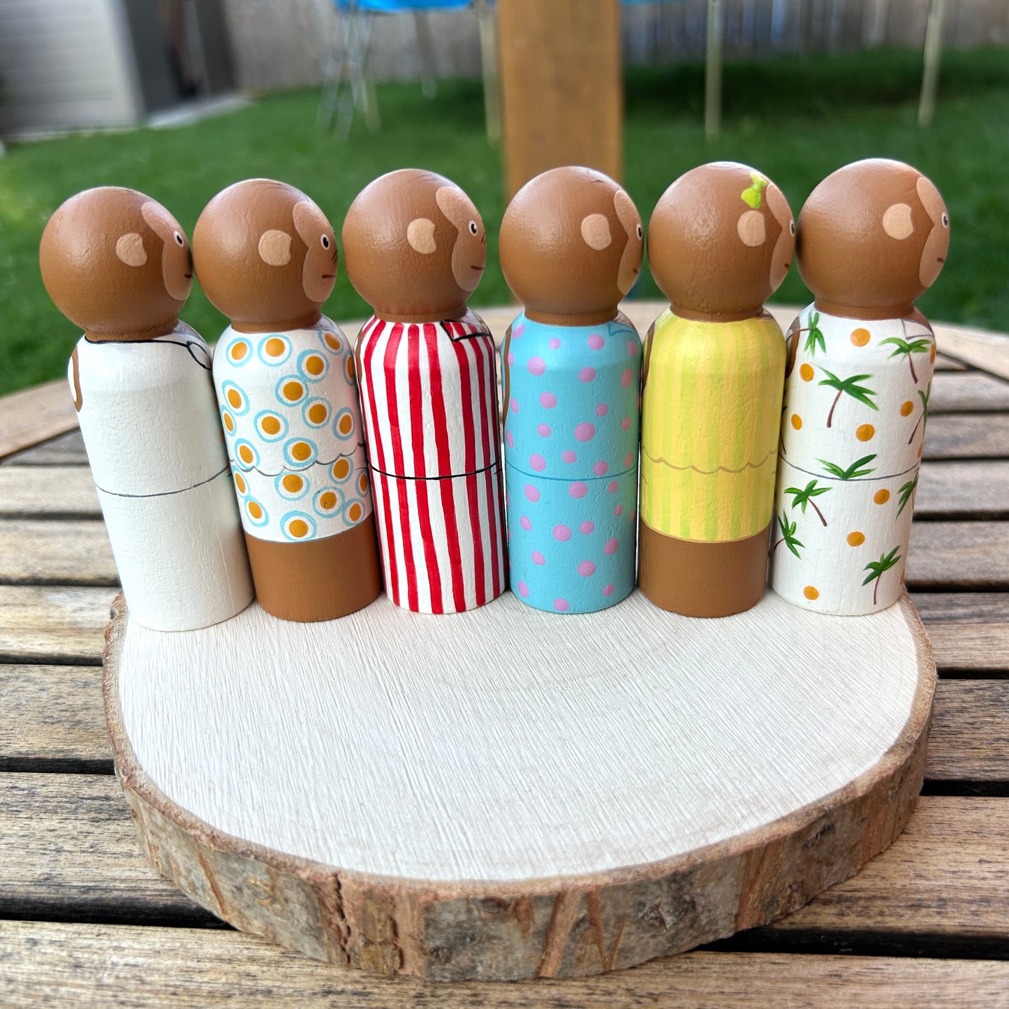 Five Little Monkeys Peg Set