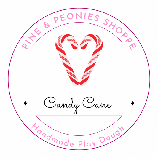 Handmade Play Dough - Candy Cane