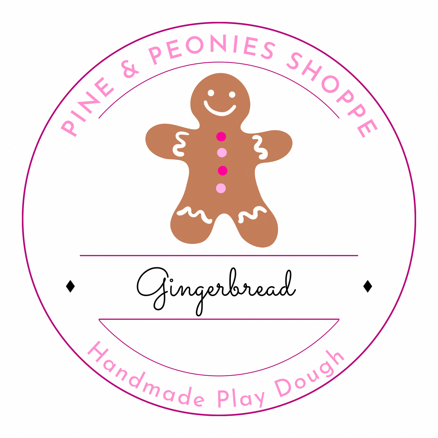 Handmade Play Dough - Gingerbread