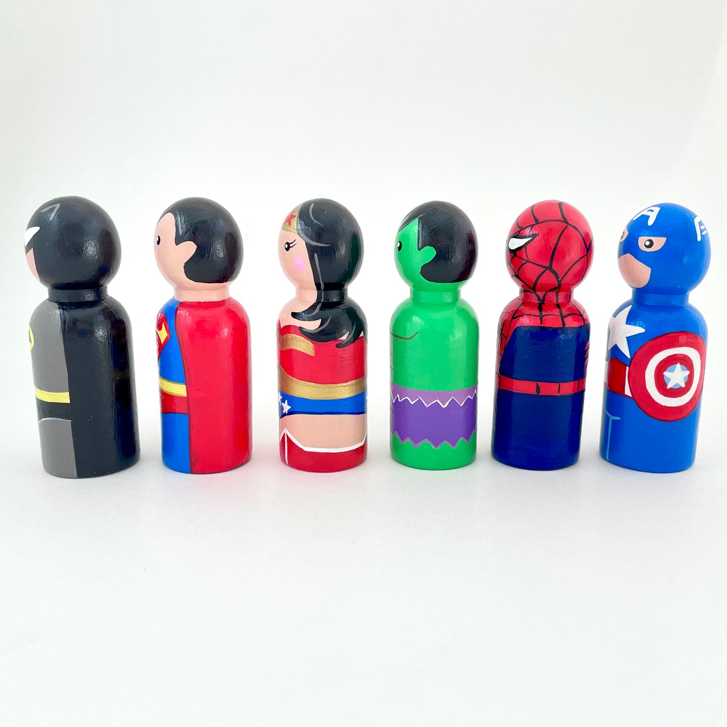 Superman top peg doll