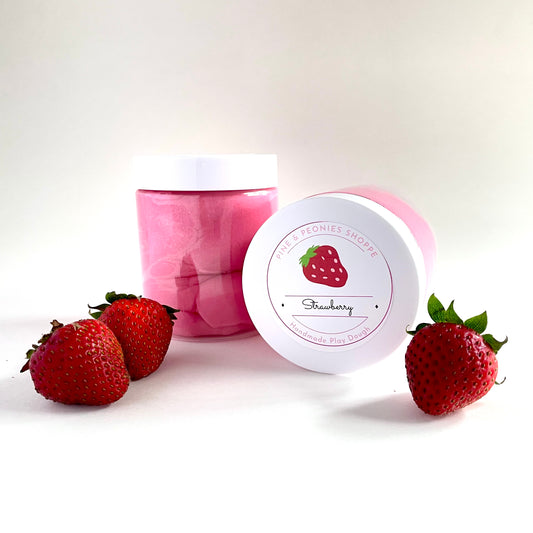 Handmade Play Dough - Strawberry