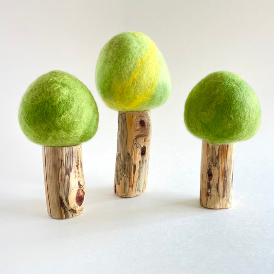 Felt and Wood Trees - Summer